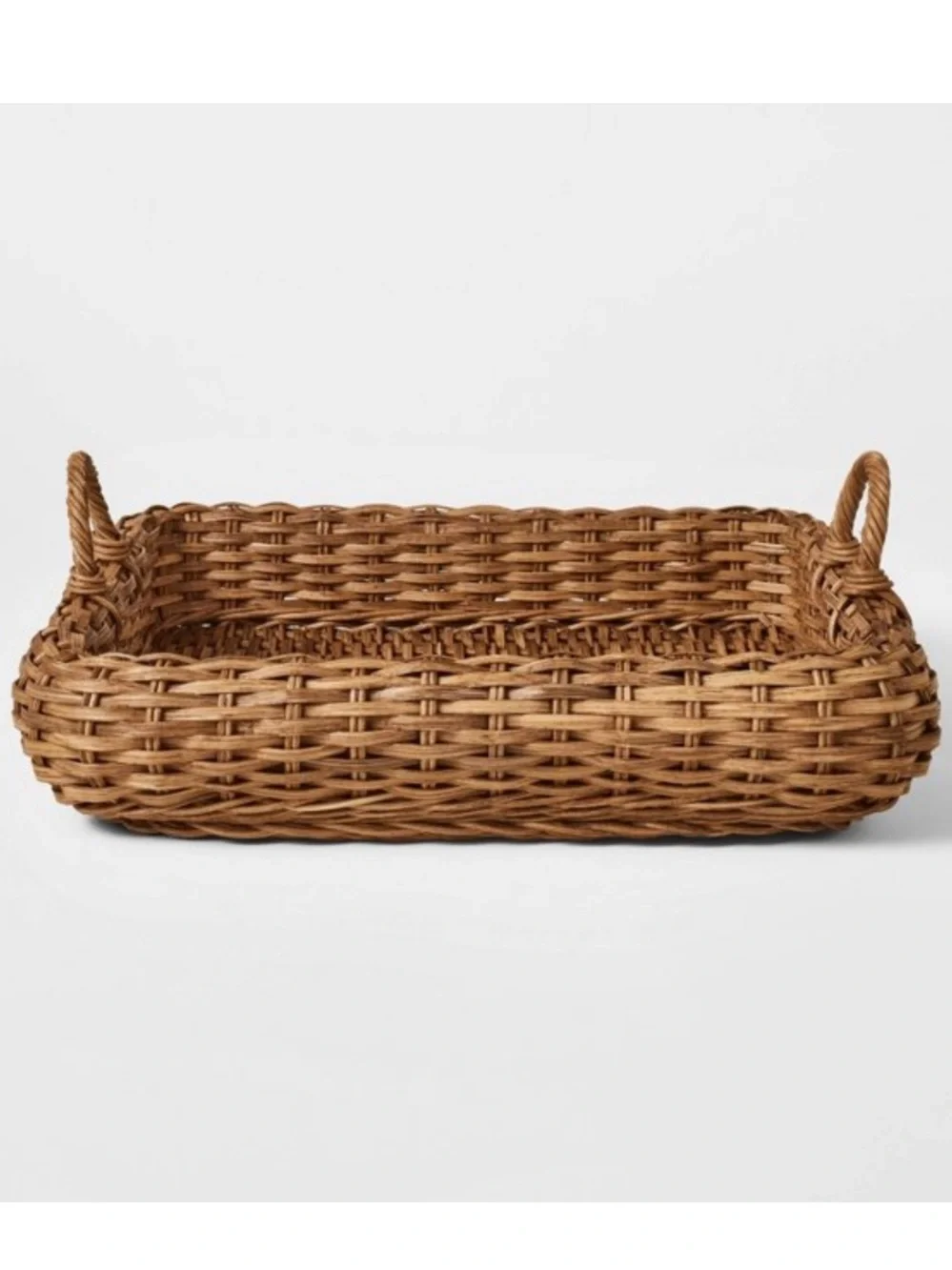STUDIO MCGEE NWT 18” harvest tray basket -brown